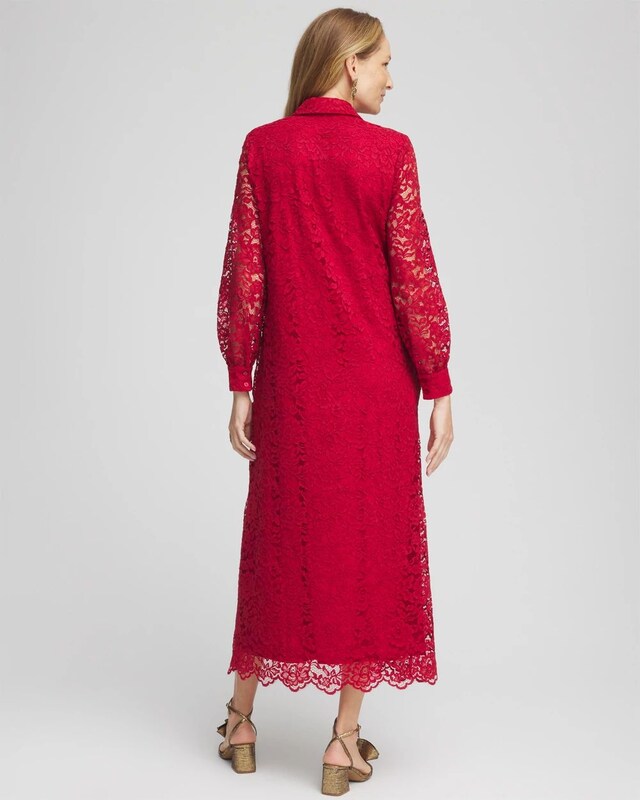 Lace Shirt Dress - image 3